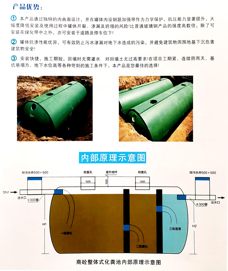 官渡玻璃钢化粪池